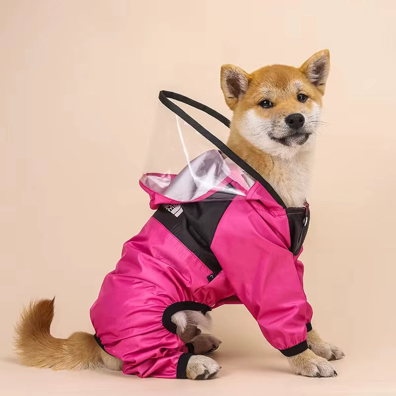 Chubasquero Impermeable Transparente Con Capucha Para Perro