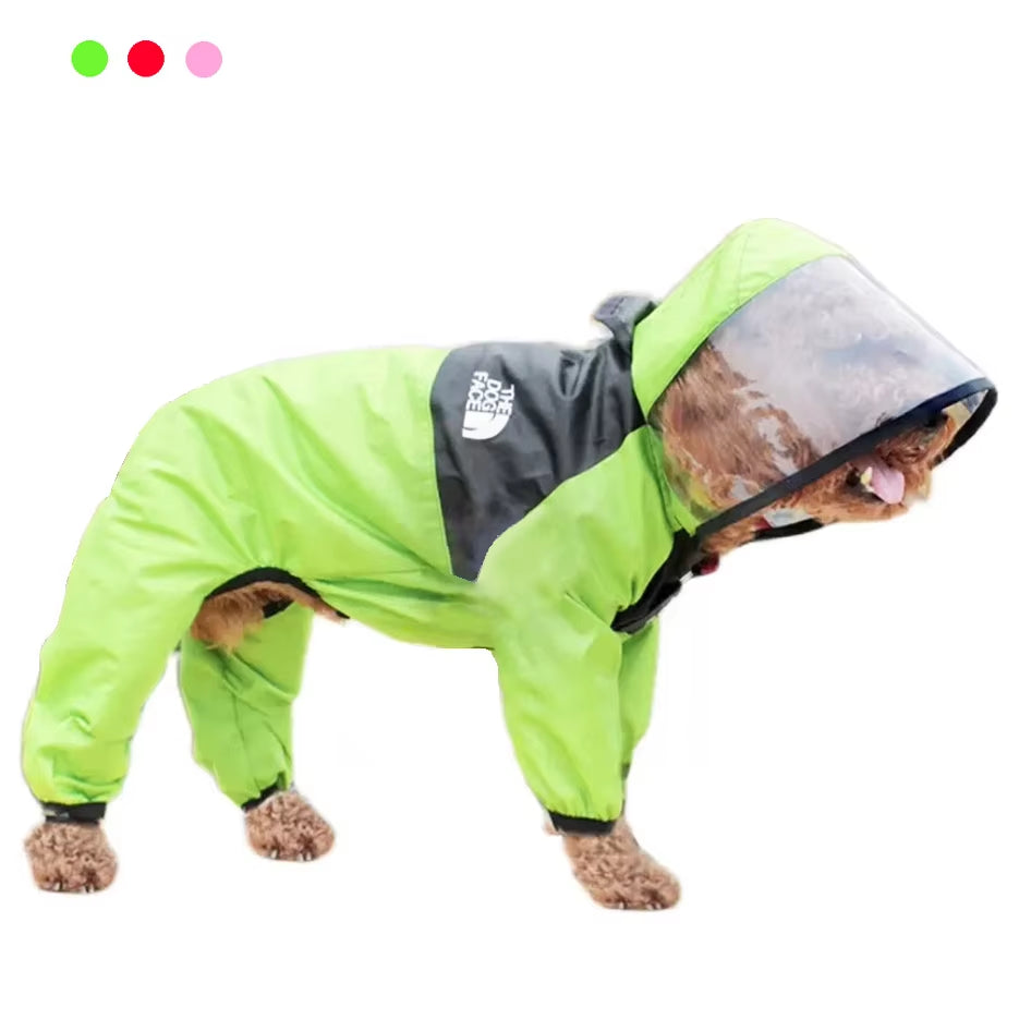 Chubasquero Impermeable Transparente Con Capucha Para Perro