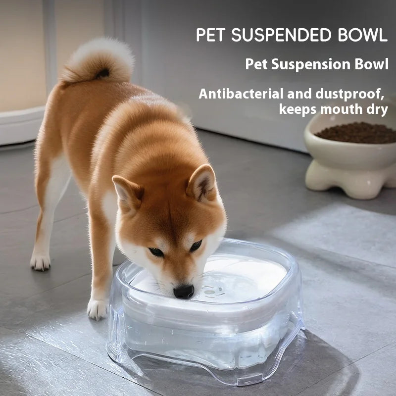 Cuenco de agua flotante antiderrame para mascotas