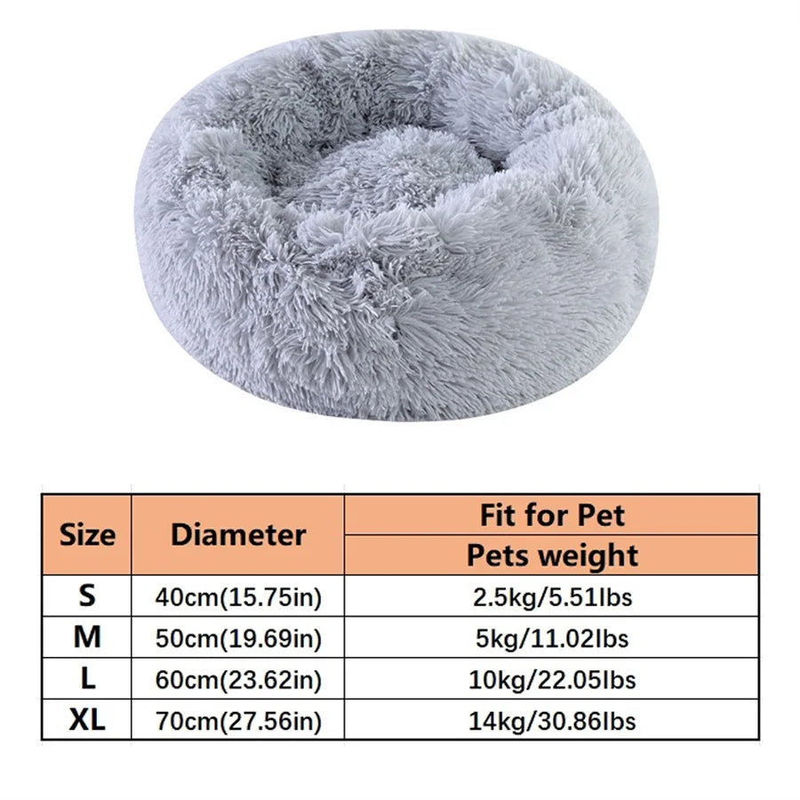 Cama Dónut Antiestrés para Perros y Gatos