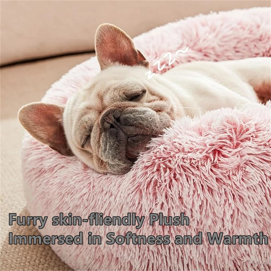 Anti-Anxiety Donut Bed for Dogs and Cats