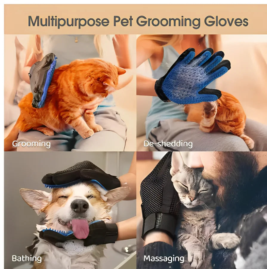 Silicone Deshedding Grooming Glove