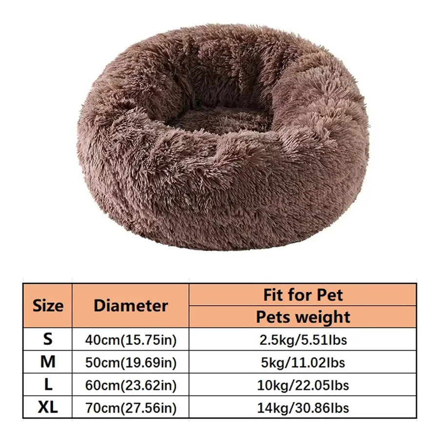 Cama Dónut Antiestrés para Perros y Gatos
