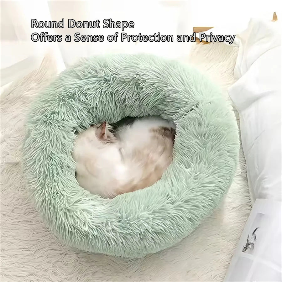 Anti-Anxiety Donut Bed for Dogs and Cats