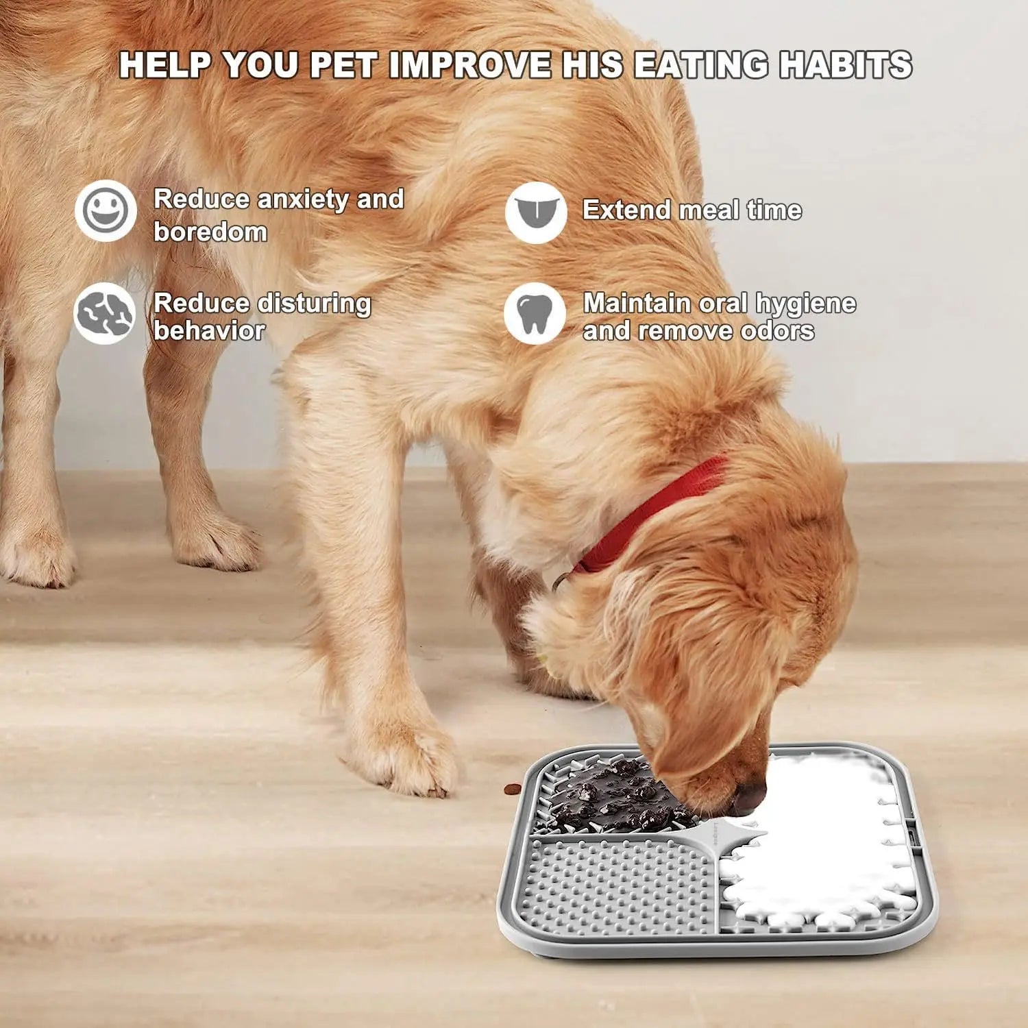 Alfombrilla antiestrés para perros (para lamer)