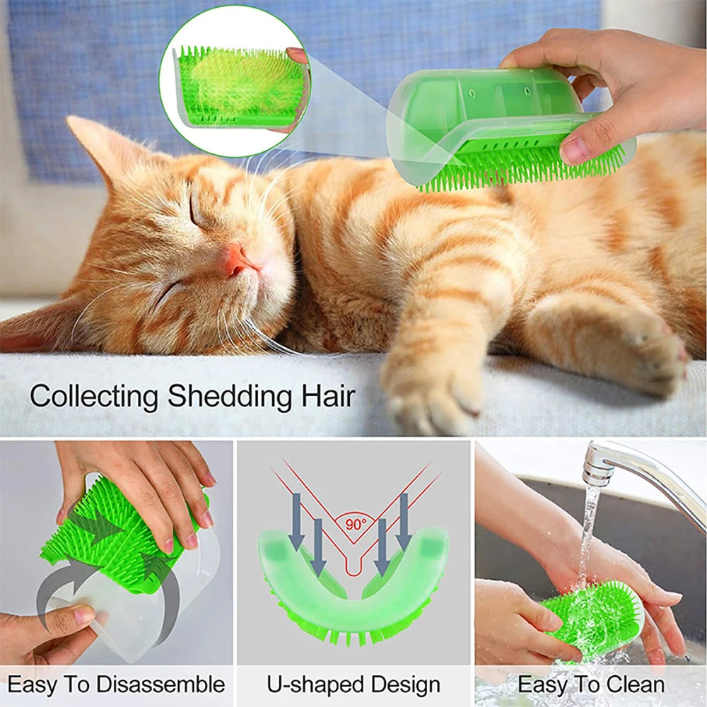 Massaging Grooming Brush for Dogs and Cats
