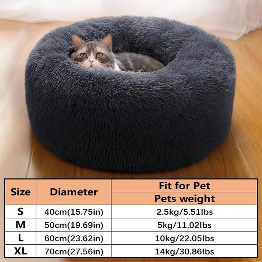 Anti-Anxiety Donut Bed for Dogs and Cats