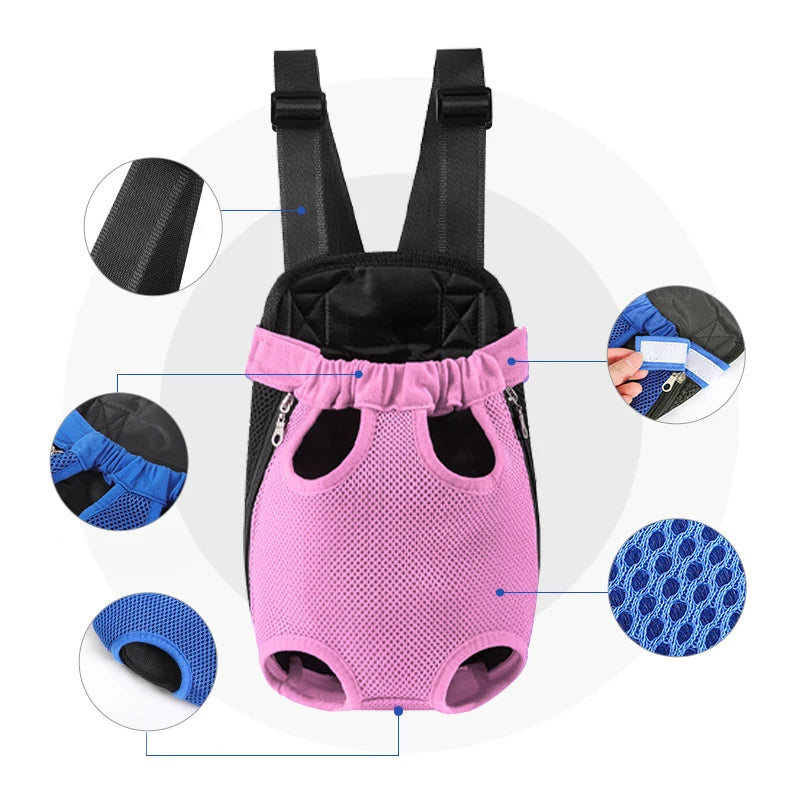 Mochila Transportadora Para Mascotas Doble Tirante