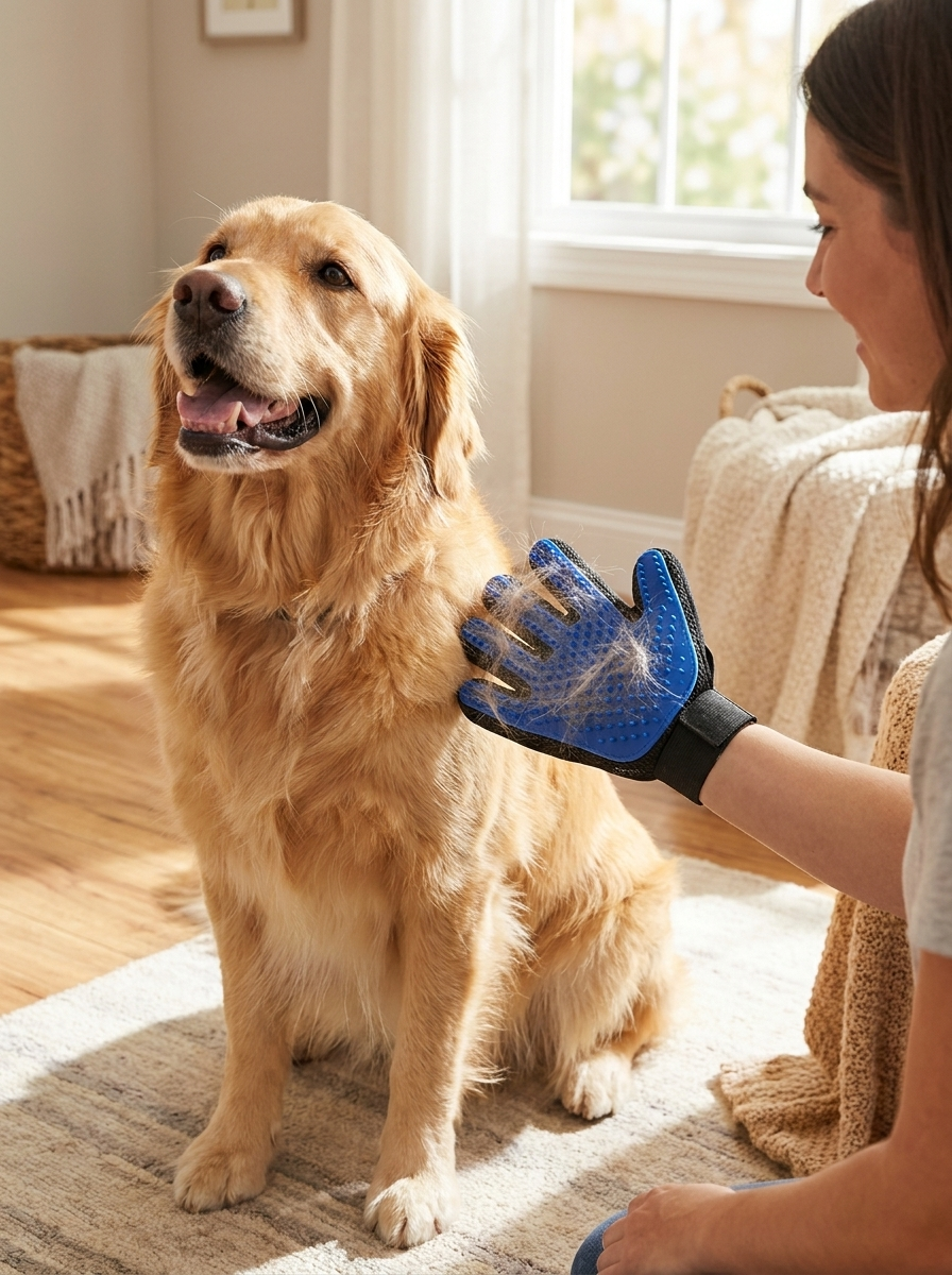 Silicone Deshedding Grooming Glove