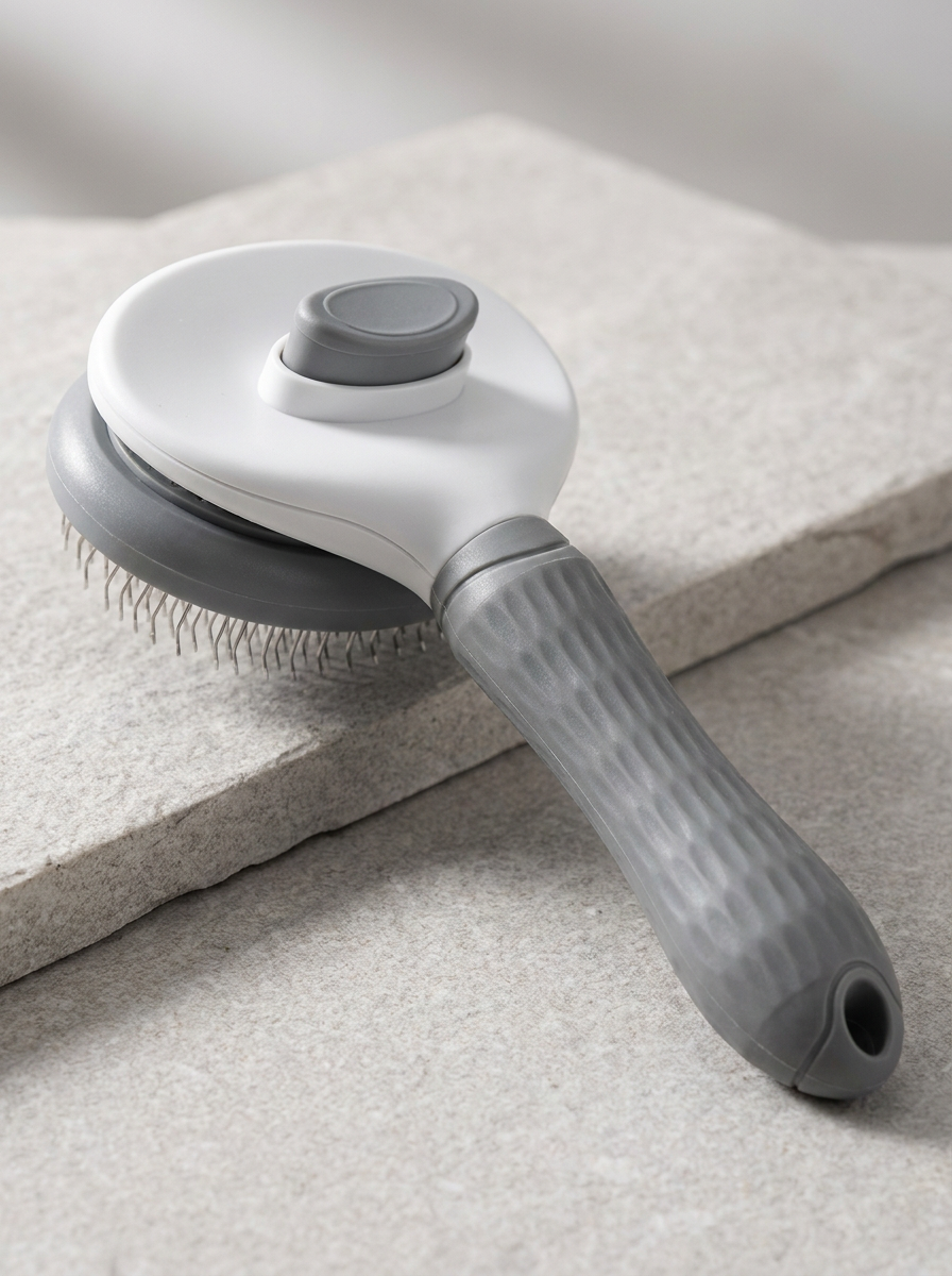 Self-Cleaning Slicker Brush for Dogs and Cats