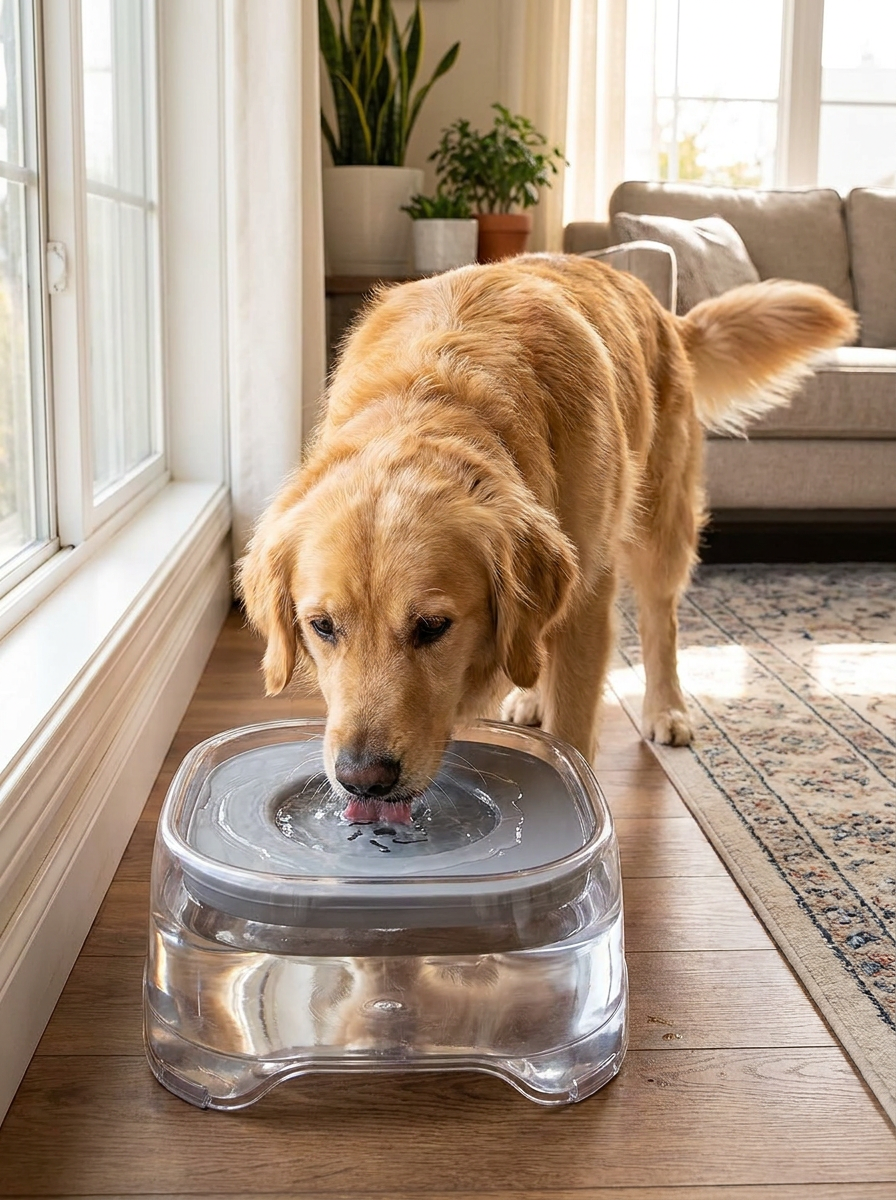Floating Spill-Proof Water Bowl for Pets